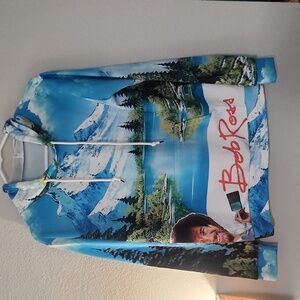 Lightweight bob ross hoodie